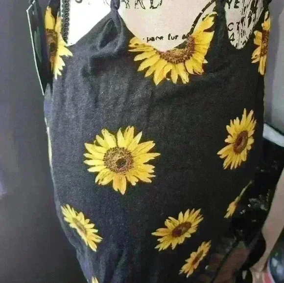 Pac Sun Kendall & Kylie Womans Sunflower Dress Size S - Picture 10 of 12